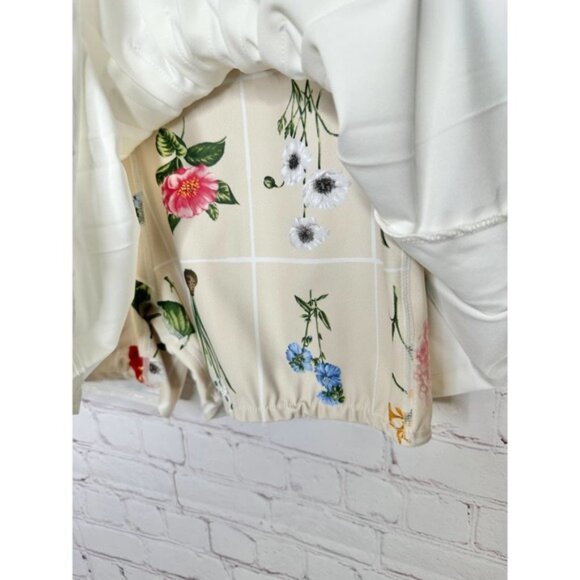 Tuckernuck White and Fresh Buds Tennis Skirt Womens Small Floral Athletic - Picture 7 of 9